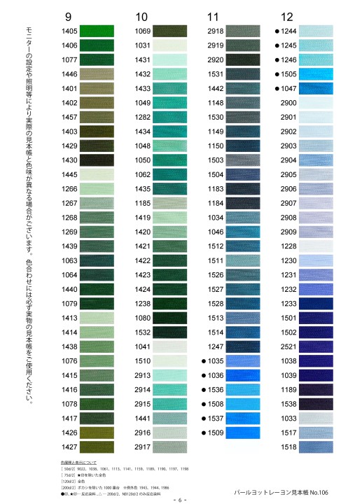 パールヨット印 レーヨン ミシンししゅう糸